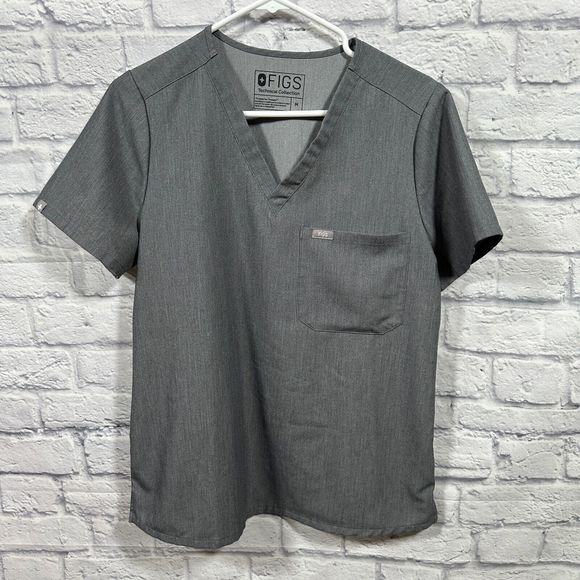 Figs Other - Figs Grey Short Sleeve Scrub Top Technical Collection Size Medium